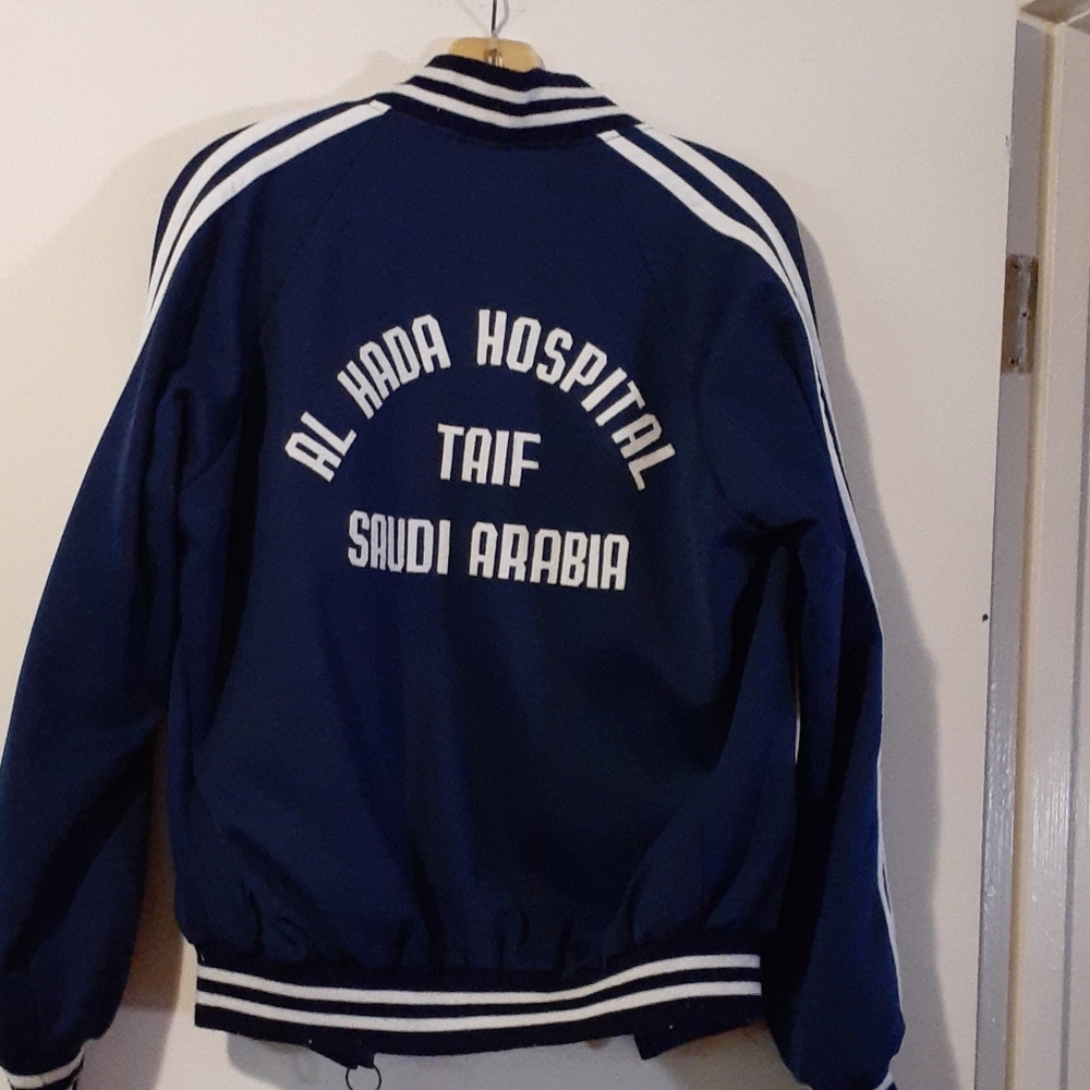 Saudi Arabia Taif: Al Hada Hospital Sports Jacket with patch, blue,size Large